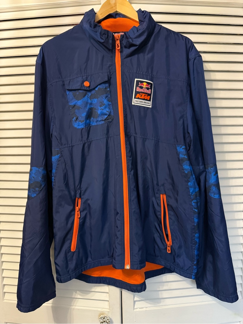 Red Bull KTM Navy & Orange Windbreaker Jacket